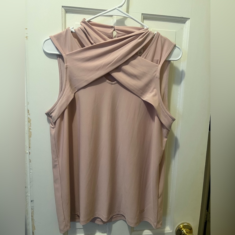 Light pink crossover top!